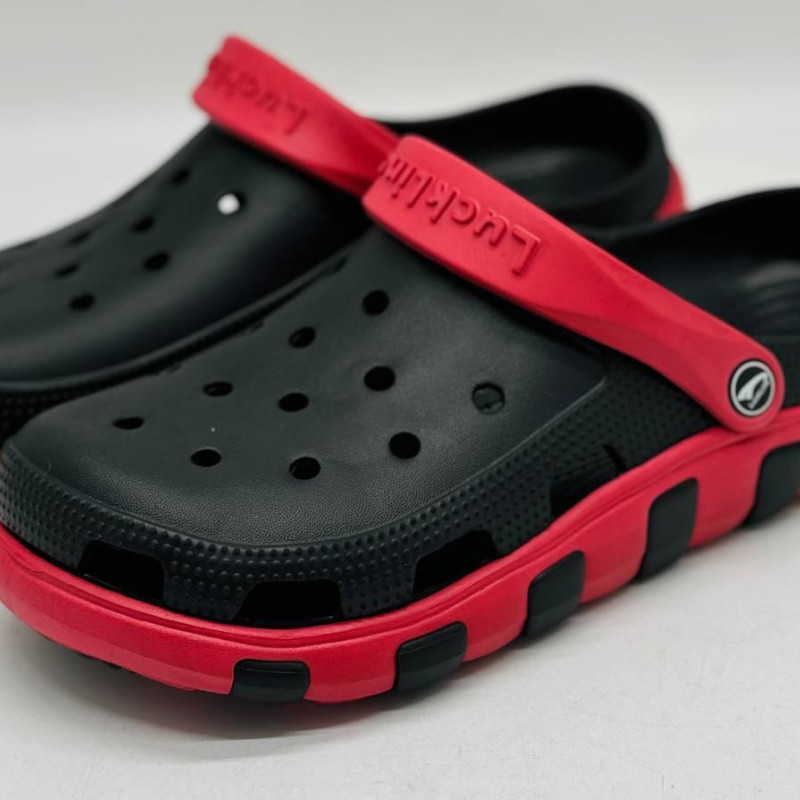 Крокси чоловічі чорні Luckline ЄВА кроксы мужские пенка , стильные кроксы мужские