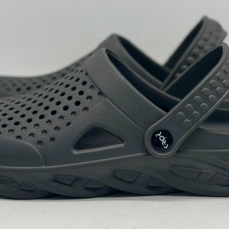 Крокси чоловічі ЄВА KROK, кроксы мужские ЄВА,  НОВИНКА 2024 колір сірий