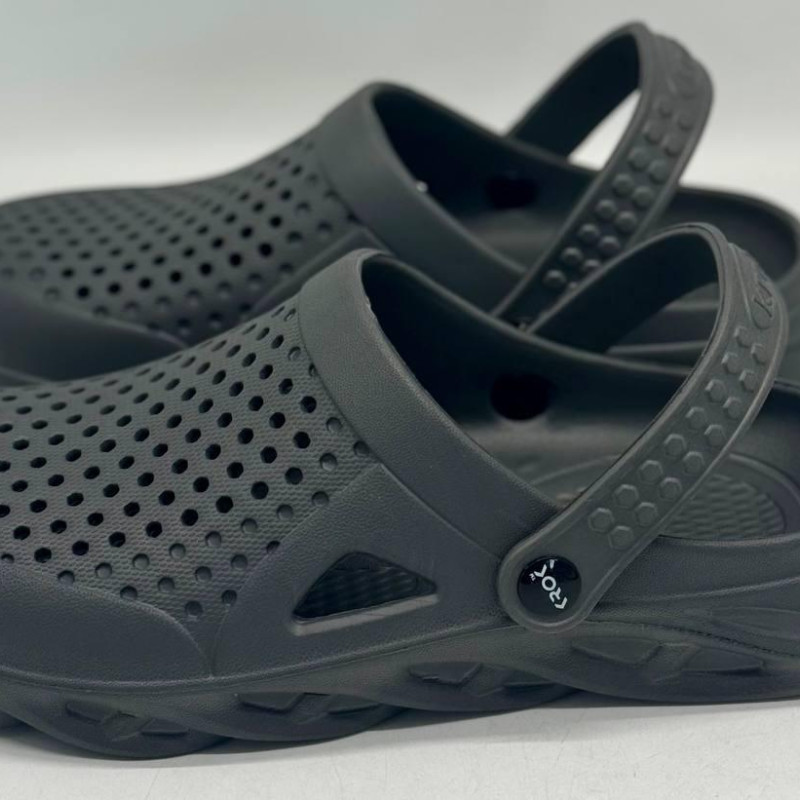 Крокси чоловічі ЄВА KROK, кроксы мужские ЄВА,  НОВИНКА 2024 колір сірий