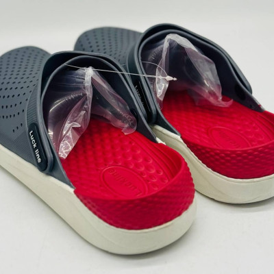 Крокси чоловічі сірі Luck line  крокси мужские силикон  , стильные кроксы мужские, подошва пвх