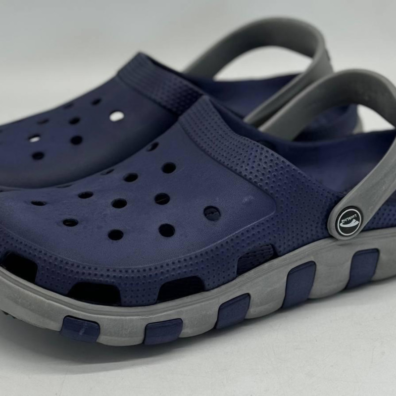 Крокси чоловічі  ЕВА сині / сірі Luck line мужские ЕВА , крокси сланці чоловічі 3022-502