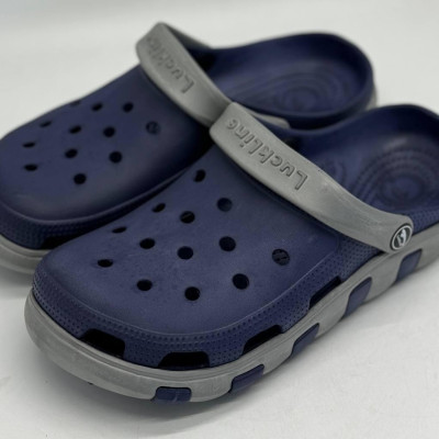 Крокси чоловічі  ЕВА сині / сірі Luck line мужские ЕВА , крокси сланці чоловічі 3022-502