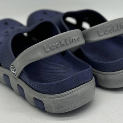 Крокси чоловічі  ЕВА сині / сірі Luck line мужские ЕВА , крокси сланці чоловічі 3022-502