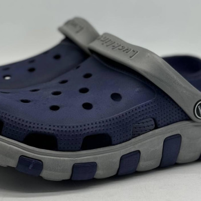 Крокси чоловічі  ЕВА сині / сірі Luck line мужские ЕВА , крокси сланці чоловічі 3022-502