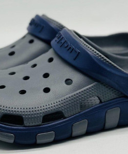 Крокси ЕВА сіро/сині Luck line мужские ЕВА , крокси сланци чоловічі 3022-502