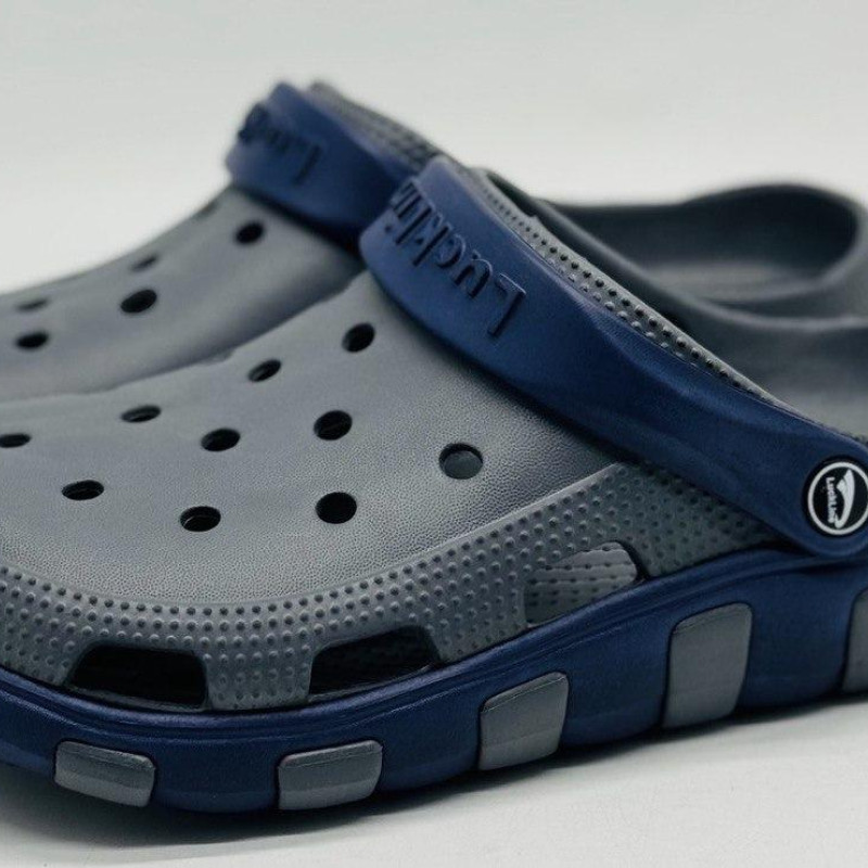 Крокси ЕВА сіро/сині Luck line мужские ЕВА , крокси сланци чоловічі 3022-502