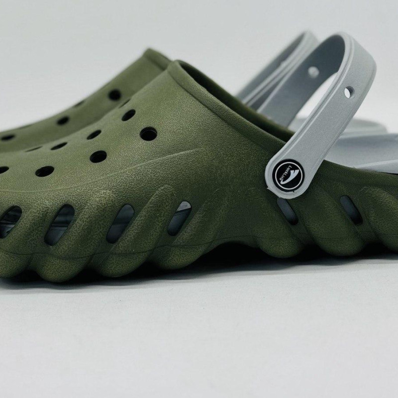 Крокси чоловічої Luckline 419 ЄВА крокси чоловічі пінка, стильні крокси чоловічі олива