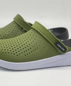 Крокси чоловічої Luck line кроксі чоловічі силікон, стильні крокси чоловічі, підошва пВХ