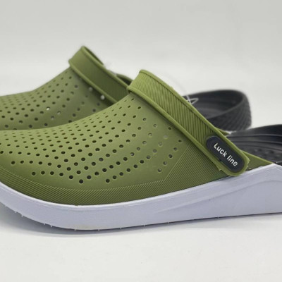 Крокси чоловічої Luck line кроксі чоловічі силікон, стильні крокси чоловічі, підошва пВХ