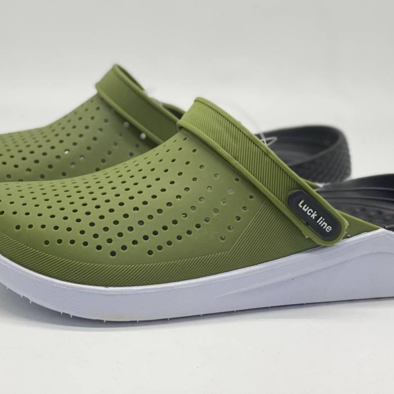 Крокси чоловічої Luck line кроксі чоловічі силікон, стильні крокси чоловічі, підошва пВХ