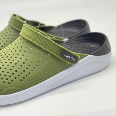 Крокси чоловічої Luck line кроксі чоловічі силікон, стильні крокси чоловічі, підошва пВХ