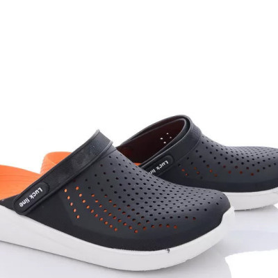 Крокси чоловічої Luck line кроксі чоловічі силікон, стильні крокси чоловічі, підошва ПВХ