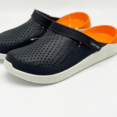 Крокси чоловічої Luck line кроксі чоловічі силікон, стильні крокси чоловічі, підошва ПВХ