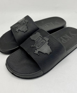 Шльопанці сланці, шлёпанцы мужские, сланцы мужские, шльопанці патріотичні чорні с гербом