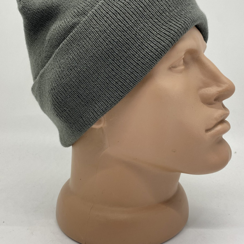 Шапка зимова, подвійна з підворотом, колір сірий