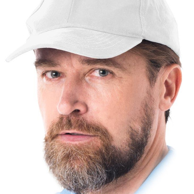 Кепка блайзер, колір білий, тканину бавовни 100%, арт. 