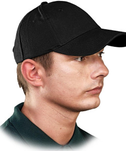 Кепка блайзер, колір чорний, тканина бавовна 100% , арт. «Євро-Люкс»