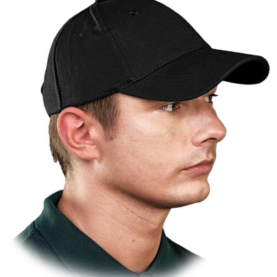 Кепка блайзер, колір чорний, тканина бавовна 100% , арт. «Євро-Люкс»