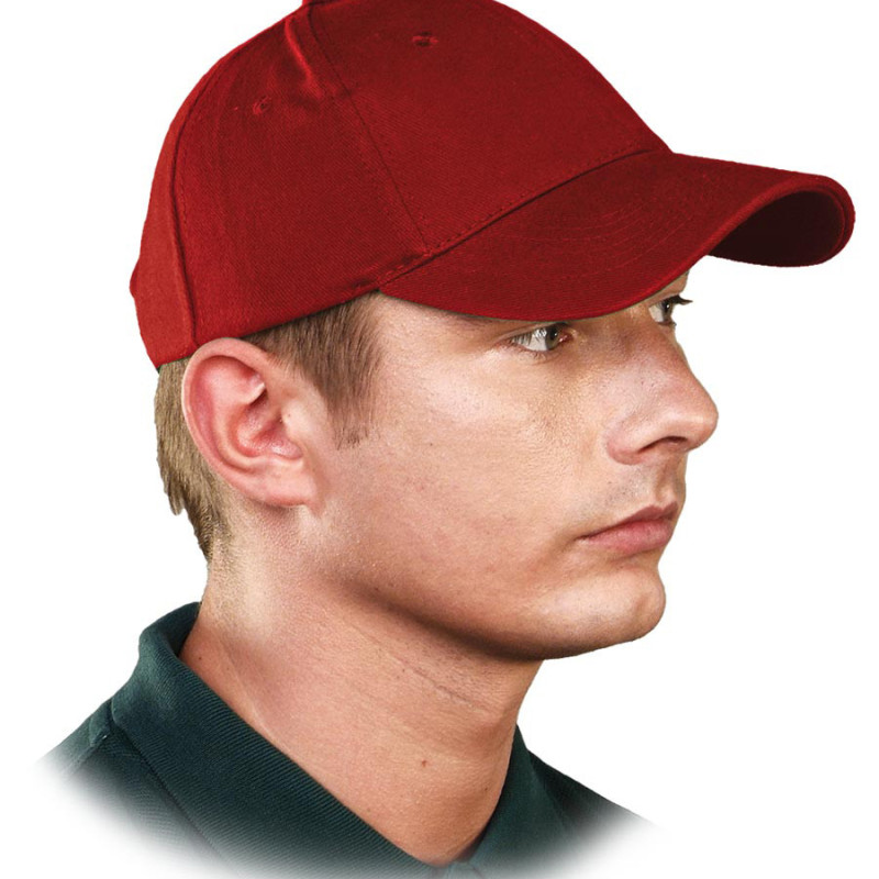Кепка блайзер, колір червоний, тканину бавовни 100%, арт. 