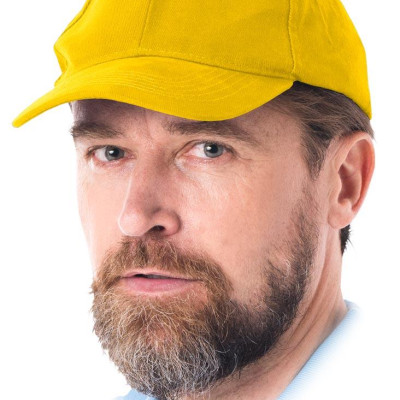 Кепка блайзер, колір червоний, тканину бавовни 100%, арт. 