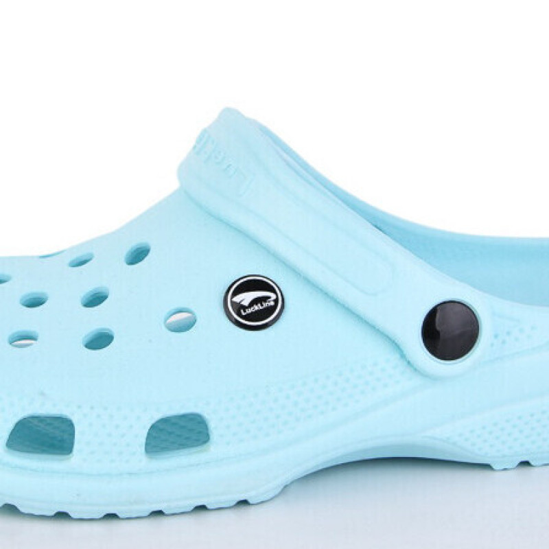 Крокси жіночі рожеві Luck Line , кроксы бірюза  женские