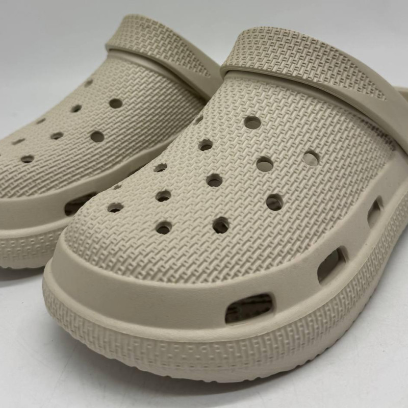 Крокси жіночі, колір бежевий, крокси пінка ЕВА кроксі жиночої бежеви