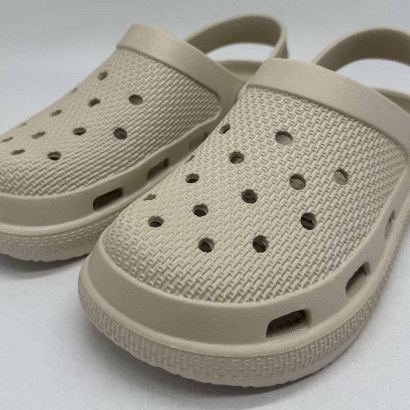 Крокси жіночі, колір бежевий, крокси пінка ЕВА кроксі жиночої бежеви