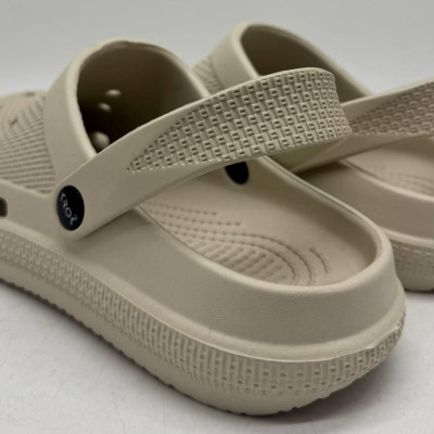 Крокси жіночі, колір бежевий, крокси пінка ЕВА кроксі жиночої бежеви