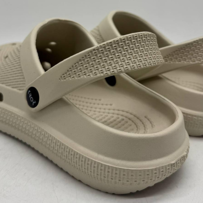 Крокси жіночі, колір бежевий, крокси пінка ЕВА кроксі жиночої бежеви