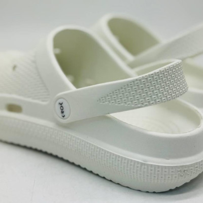 Кроксы женские, цвет белый, кроксы пенка ЭВА крокси жіночі білі