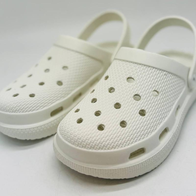 Кроксы женские, цвет белый, кроксы пенка ЭВА крокси жіночі білі