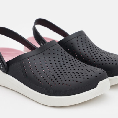 Крокси жіночі чорні Luck line  крокси жіночі чорні сілікон  , стильные кроксы чорные женские, подошва пвх