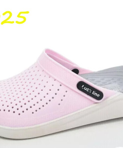 Крокси жіночі рожеві Luck line  крокси жіночі сілікон ,стильные кроксы женские розовые, подошва пвх
