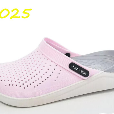 Крокси жіночі рожеві Luck line  крокси жіночі сілікон ,стильные кроксы женские розовые, подошва пвх