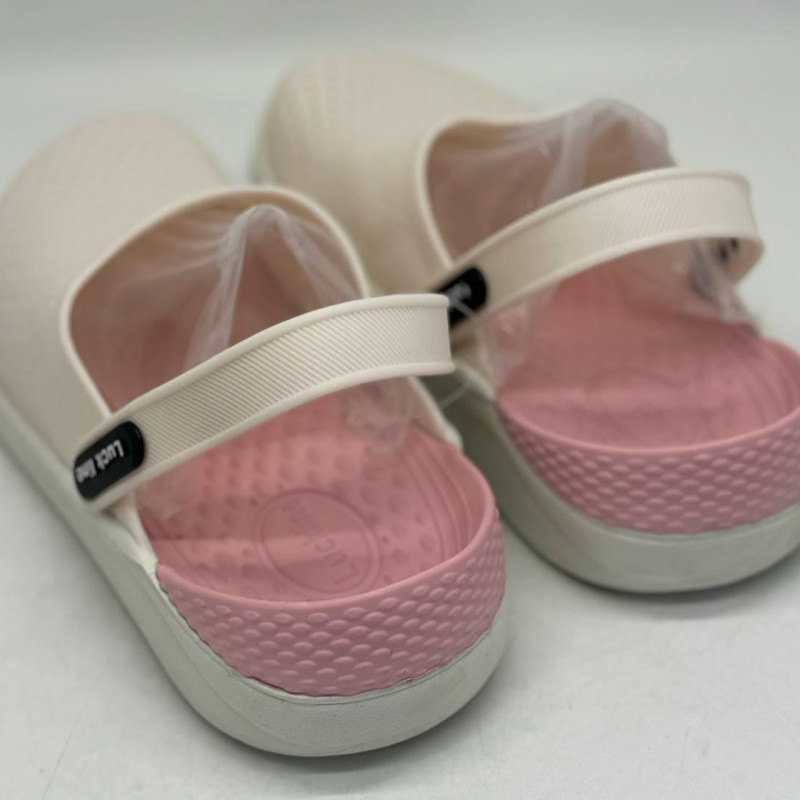 Крокси жіночі Luck line PINK, крокси жіночі рожеві сілікон  , стильные кроксы женские розовые, подошва пвх