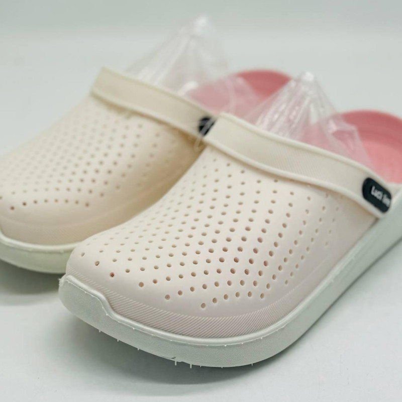 Крокси жіночі Luck line PINK, крокси жіночі рожеві сілікон  , стильные кроксы женские розовые, подошва пвх