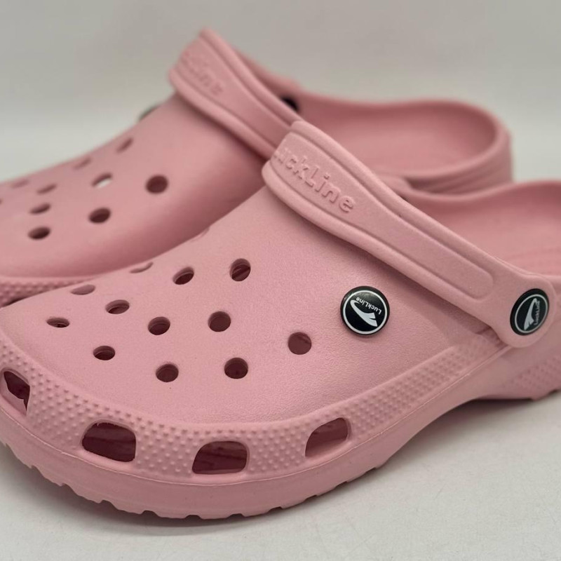 Крокси жіночі рожеві Luck Line , кроксы розовые женские