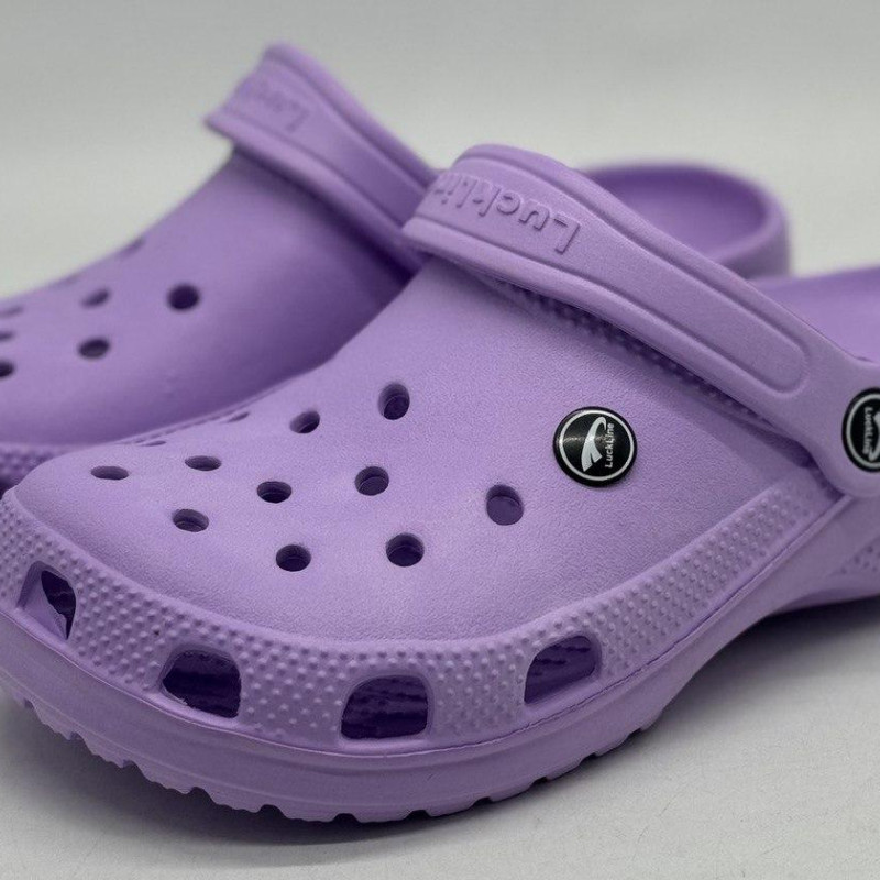 Крокси жіночі фіолетові Luck Line , кроксы фиолетовые женские