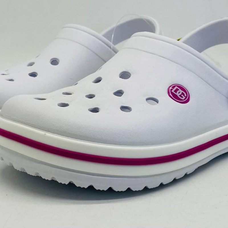 Кроки білі жіночі DAGO, колір білий, крокси пінка ЕВА крокси жіночі білі