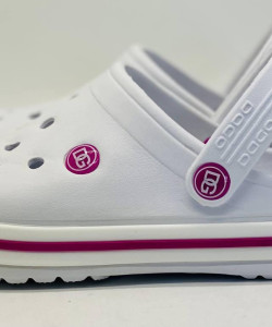 Кроки білі жіночі DAGO, колір білий, крокси пінка ЕВА крокси жіночі білі