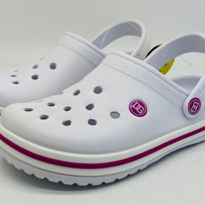 Кроки білі жіночі DAGO, колір білий, крокси пінка ЕВА крокси жіночі білі