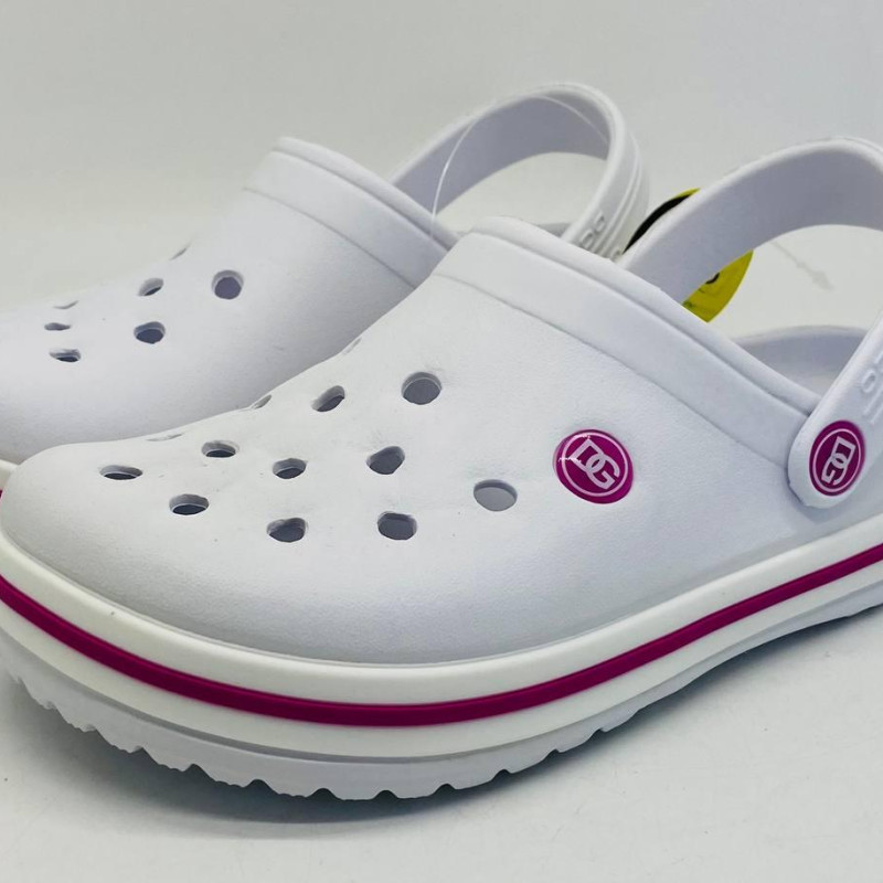 Кроки білі жіночі DAGO, колір білий, крокси пінка ЕВА крокси жіночі білі