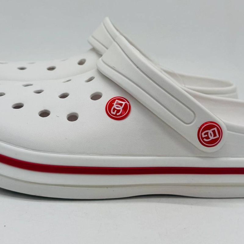 Кроки білі жіночі DAGO, колір білий, крокси пінка ЕВА крокси жіночі білі