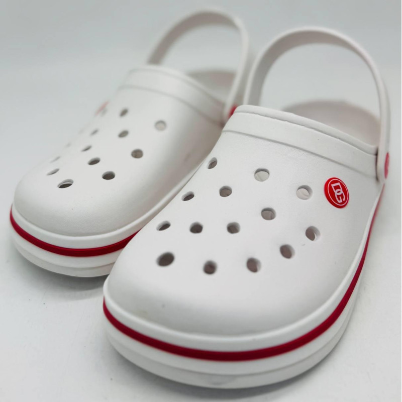 Кроки білі жіночі DAGO, колір білий, крокси пінка ЕВА крокси жіночі білі