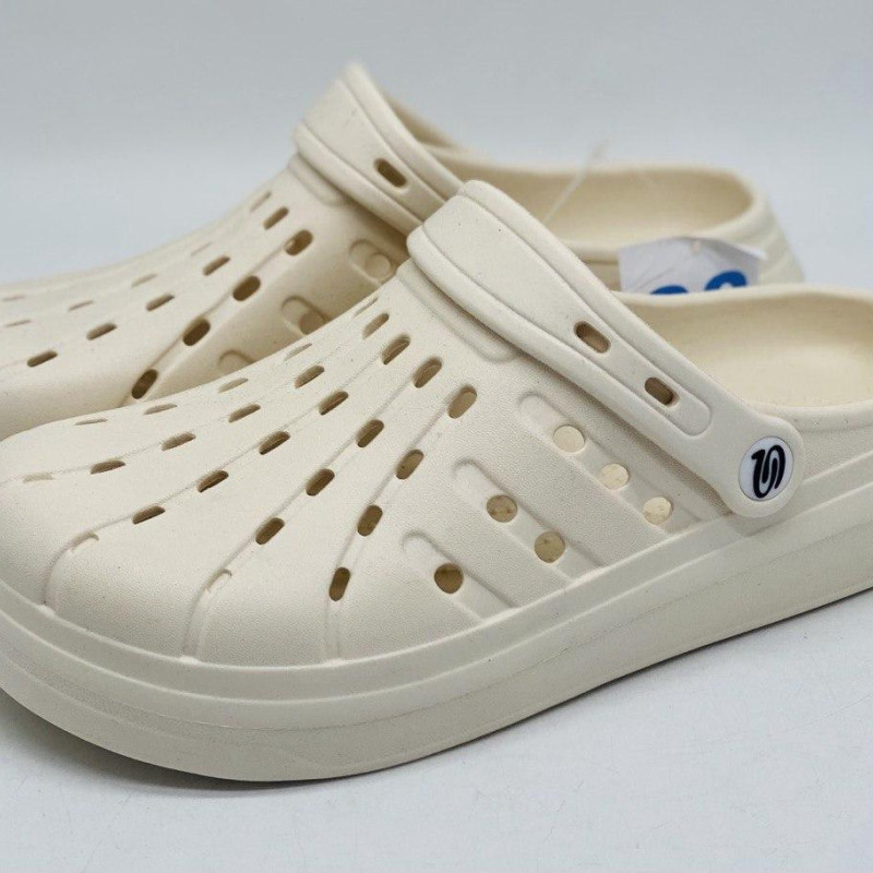 Крокси жіночі слонова кістка PROGRESS, крокси жіночі колір слонова кістка