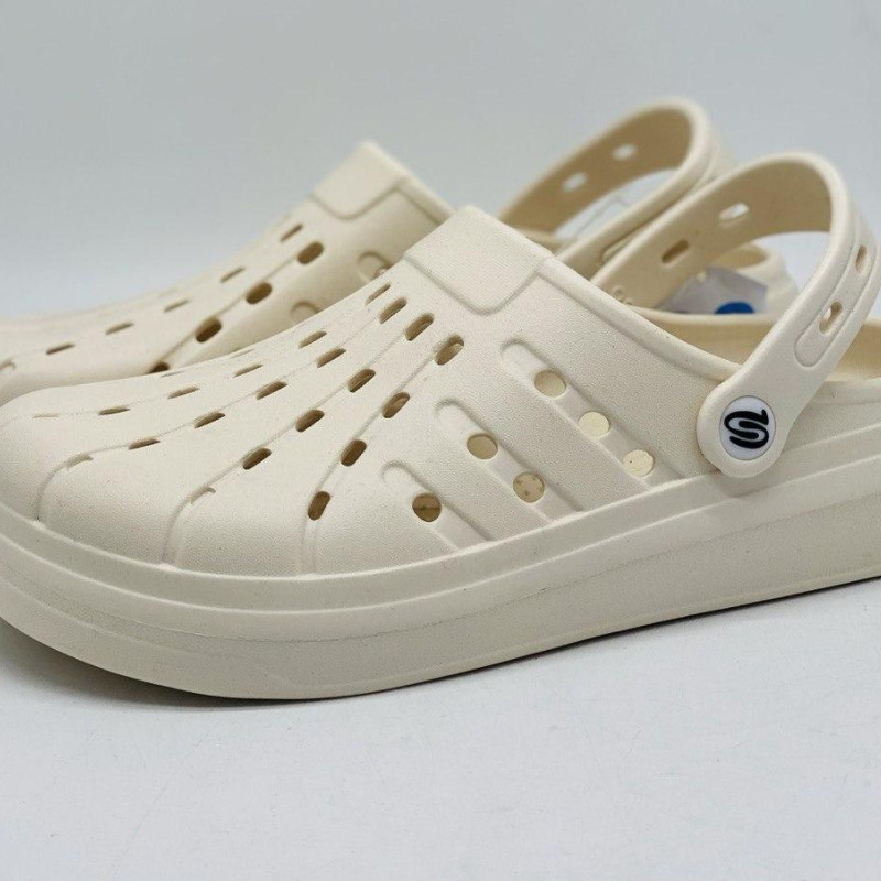 Крокси жіночі слонова кістка PROGRESS, крокси жіночі колір слонова кістка