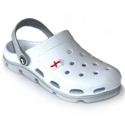 Крокси жіночі Jose Amorales колір білий, сланцы Кроксы женские белые