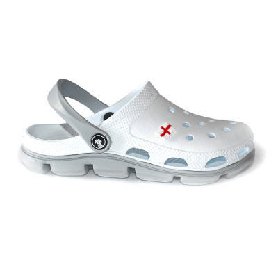 Крокси жіночі Jose Amorales колір білий, сланцы Кроксы женские белые