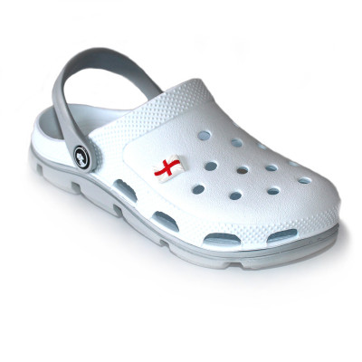 Крокси жіночі Jose Amorales колір білий, сланцы Кроксы женские белые