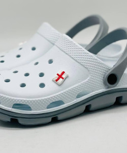 Крокси жіночі Jose Amorales колір білий, сланцы Кроксы женские белые